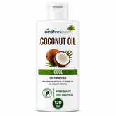 AlnafeesPure Coconut Oil Cold Pressed for Pure DIY Skin and Hair Care 120ml