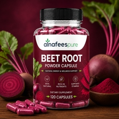 Al-Nafees Pure:Beet Root 120 Capsules | Free Delivery