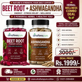 Beet Root + Ashwagandha Combo Pack (240 Capsules)
