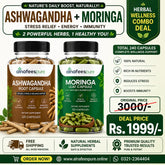 Ashwagandha + Moringa Combo Pack (240 Capsules)