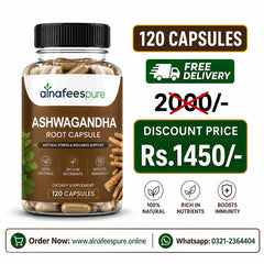 Al-Nafees Pure Ashfaghanda 120 Capsules | Free Delivery