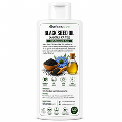 Alnafees Pure Black Seed Oil 120ml Cold Pressed Virgin Kalonji Oil for Hair, Skin & Immunity 100% Natural & Preservative Free