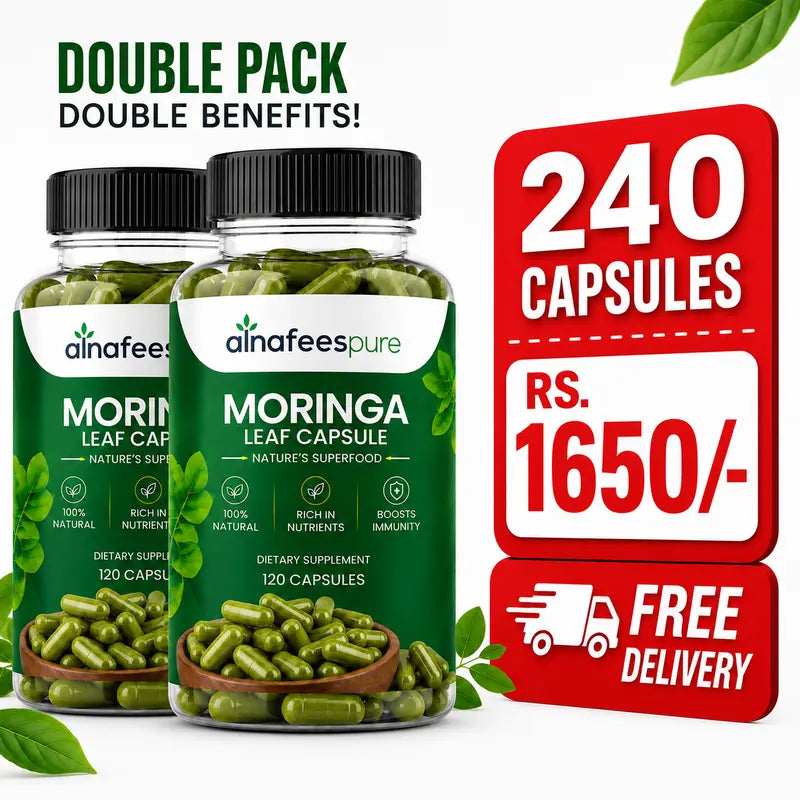 Al-NafeesPure Leaf Moringa Capsules Capsule Each Bottle