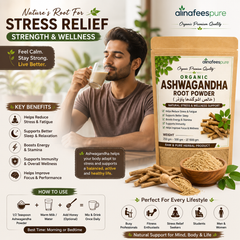 Ashwagandha Root Powder – 100% Natural Herbal Supplement |  (خالص اشوگندھا پاؤڈر)