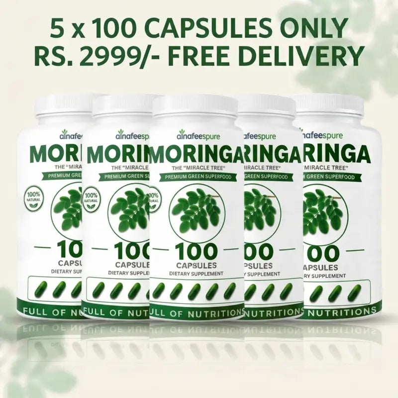 Moringa 500 Capslues Jambo Bottle – Premium Green Superfood