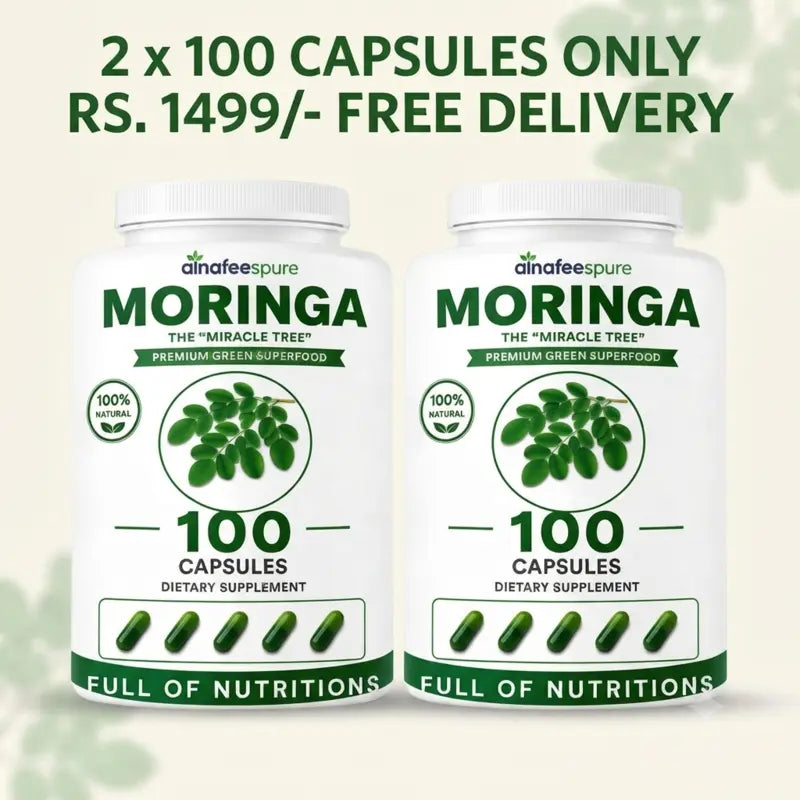 Moringa 200 Capslues Jambo Bottle – Premium Green Superfood