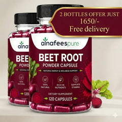 Al-Nafees Pure:Beet Root 120 Capsules | Free Delivery