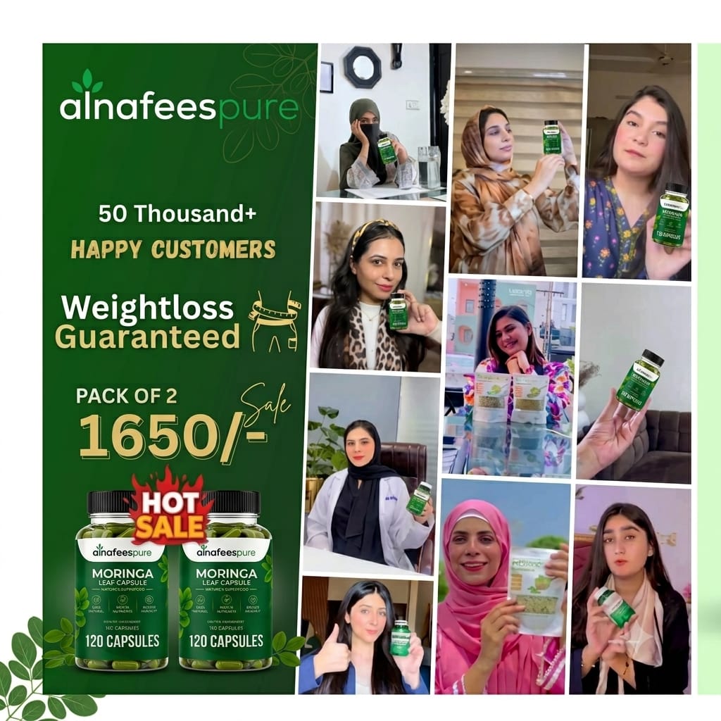 Al-NafeesPure Leaf Moringa Capsules Capsule Each Bottle